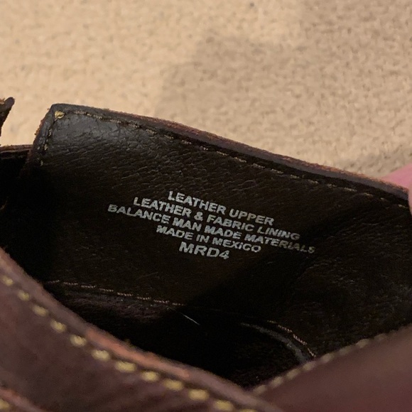 Born size 7 brown leather clog shoes - Picture 5 of 7